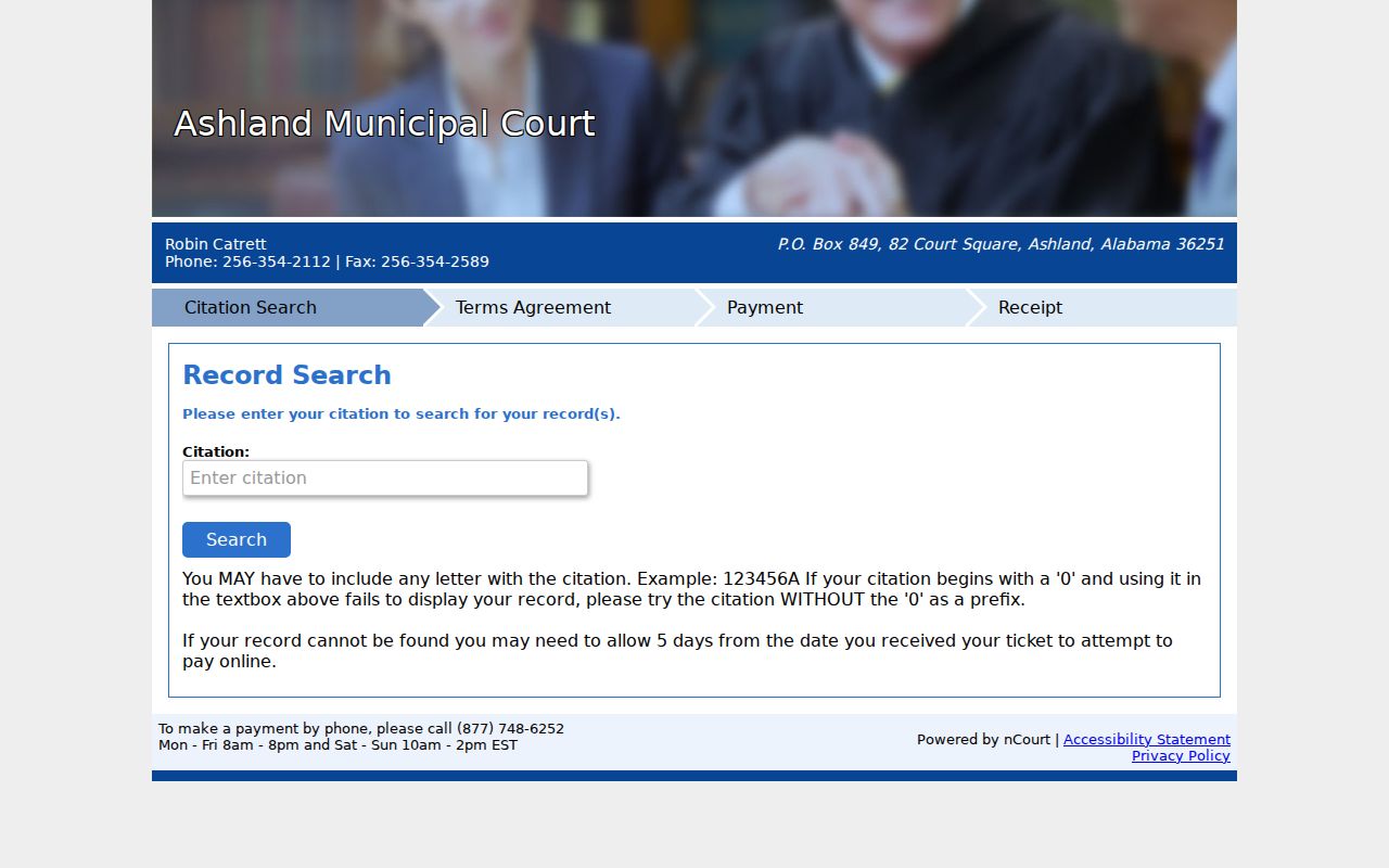 Ashland court docket nCourt citation lookup